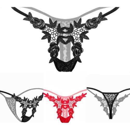 New Sexy Panties Lace Hollow Breathable Erotic G-String Panties transparent Thong panties Underwear For Women Sexy Panties