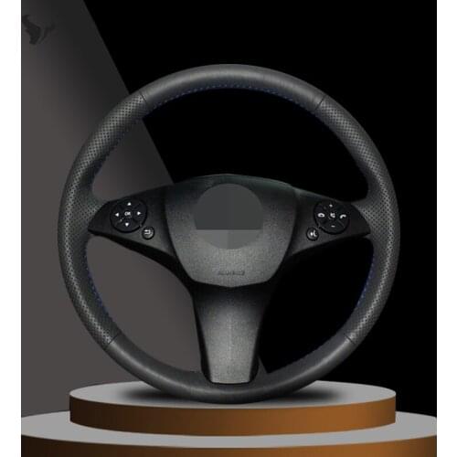 Hand-stitched Black Artificial Leather Steering Wheel Cover for Mercedes-BenzCLS 280 300 350 500 GLK300 2008 2010 C180 C200 C350