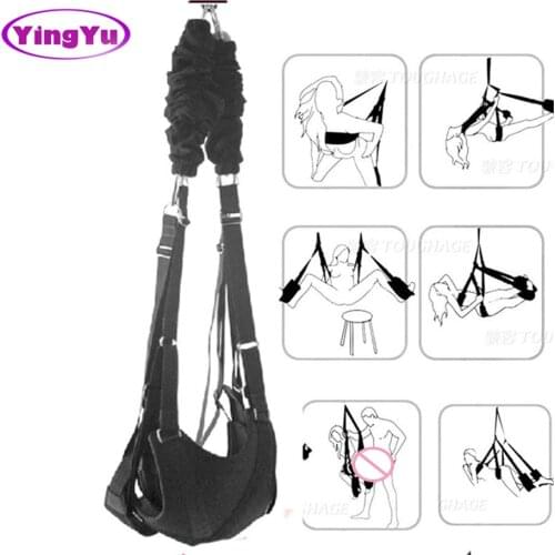 TOUGHAGE Luxury Hanging Sex Swing Set Chairs,Erotic Posture Door Adult Swing Sex Hammock BDSM Sex Furniture for Couples Women