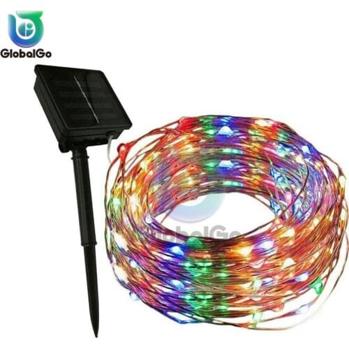100LED Outdoor Garden Solar Waterproof String Lights Lamp Fairy Wedding Home Window Party Decor Led Christmas Light 10M