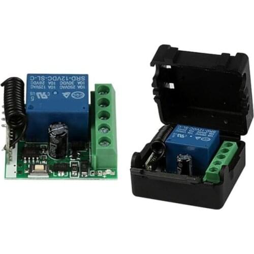 DC 12V 1CH 433MHz Universal Wireless Remote Control Switch RF Relay Receiver 433 MHz Transmitter Button Module Diy Kit