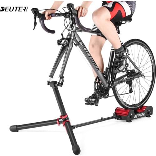 Cycling Trainer Portable Bike Roller Trainer Resistance Adjustable Trainning Cycling Stationary Bicycle Trainer Indoor Exercise
