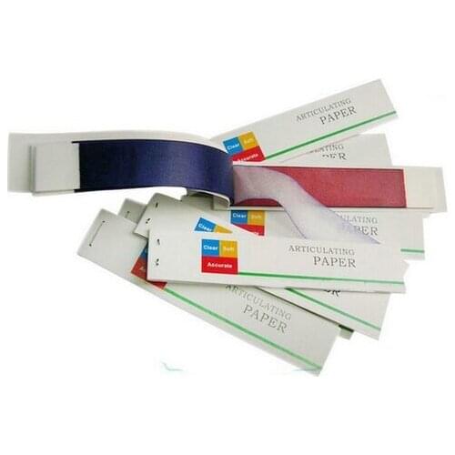 High Quality 10 Books Articulating Paper Red/blue Strips Dental Lab Products Teeth Care