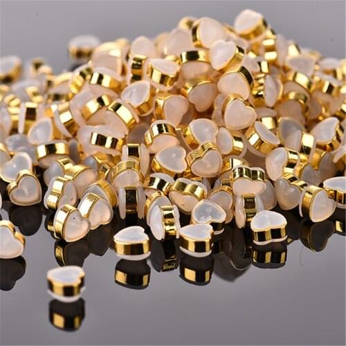 20PCS Jewelry Earrings Stoper Love Heart 3Colors Ear jewelry Accessories Studs Gold earring stopper back hypoallergenic jewelry