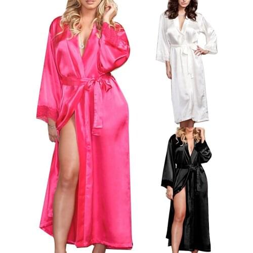 Womens Satin Wedding Bride Robe.Sleepwear Bridesmaid Robes Pajamas Bathrobe Nightgown Spa Bridal Robes Dressing Gown