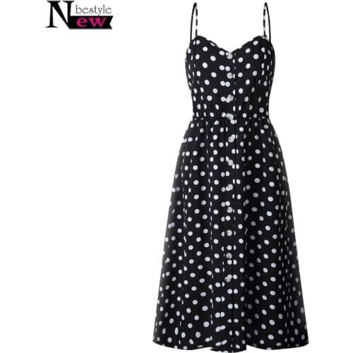 Summer Floral Bohemian Beach Dress Women 2019 Vintage Single-Breasted Bandage Party Dress Sexy Dot Striped White Plus Size Dress