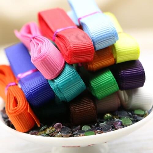 1CM Mixed 12 Plain Colors Rib Belt Ribbon Set For DIY Handmade Jewelry Accessories Decoration