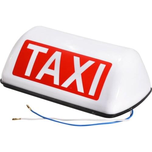 12V DC i Roof Waterproof Top Sign Magnetic imeter Cab Lamp Light Signal Lamp Roof Top Sign Light TAXI Taxi light Suction Magnet