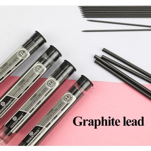 2.0/4.0mm Press Mechanical/Automatic Charcoal Pencil And Graphite Lead/Refills/Core HB/2B/4B/6B/8B/10B/12B Art Sketch Stationery