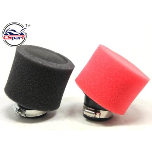 32MM 35MM 38MM 42MM 44MM 48MM 58MM Sponge bent Adapter Air filter Mini Moto Dirt Pit Bike ATV Quad Scooter Buggy Parts