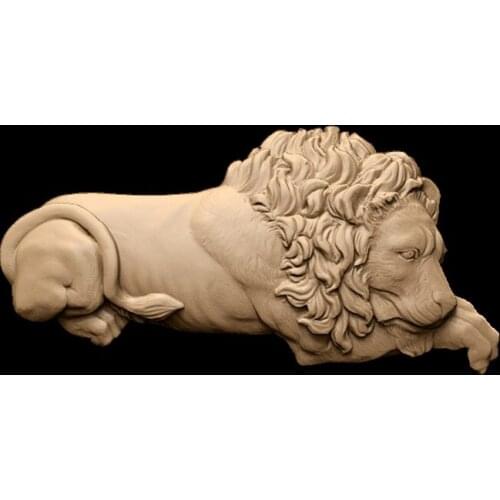 Lion 3D Model Relief for CNC Router 3D Printer Artcam Aspire Bas Relief in STL file format