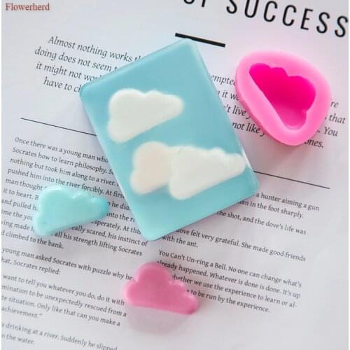 3d Silicone Cloud Mould DIY Soap Silicone Mould Chocolate Mould Cookie Stencil Soap Making Supplies Cake Decor Pastry Mold