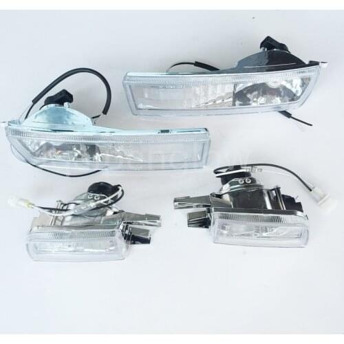 4pcs Front Smoke Lens Fog Light Turn Signal Light Lamp For VW Golf 3 Jetta Mk3 1993-1998