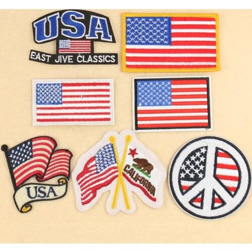 American Flag USA Series Armband Cloth Sticker Backpack Decoration Sticker Flag Badge Armband