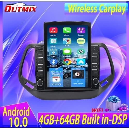 Android 10.0 for Jeep Compass 2 MP 2016 - 2018 Car Radio Auto Multimedia Video Audio GPS Player head Unit 360 Panorama