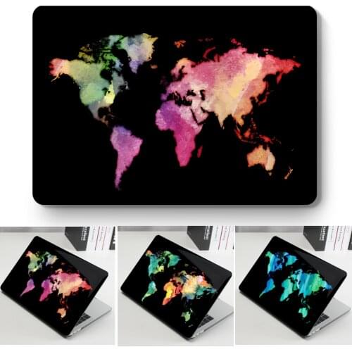 3D painted maps of the world For Macbook Air 13 A2337 A2179 A2338 2020 M1 Chip Pro 13 12 11 15 A2289 Mac book Pro 16 A2141 Case