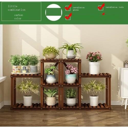 Estanteria Para Plantas Escalera Decorativa Madera Etagere Pour Plante For Plant Rack Balcony Shelf Dekoration Flower Stand