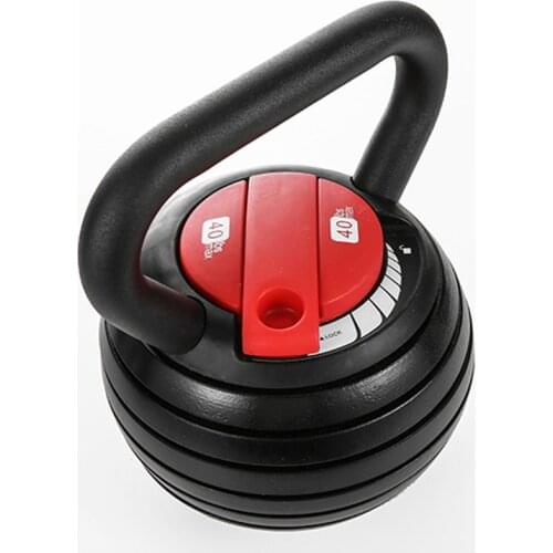Fitness equipment workout training gym exercise iron 40lb adjustable kettlebell dumbbell in pounds