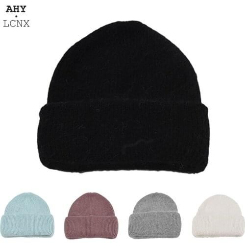 Hot Selling Winter Hat Real Rabbit Fur Winter Hats For Women Fashion Warm Beanie Hats Women Solid Adult Cover Head Cap