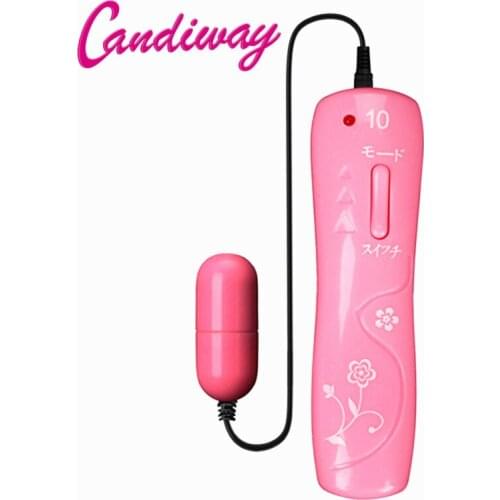 Candiway Mini Jump Egg Vibrator Electric Vibrating Waterproof Bullet Clitoris Massager Sex Toy for Women Adult Product