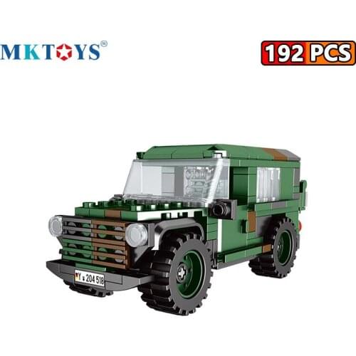MKTOYS WW2 German Military Fast Attack Jeep LKW GL Leicht Wolf Interim Vehicle Bricks Car Toys Batisbricks Building Blocks Gifts