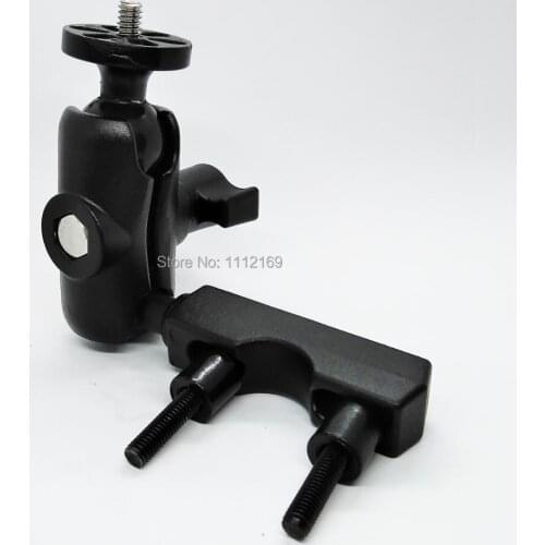 Aluminum Alloy Motorcycle Rail Mount Handle Bar Mount with Universal 1/4''-20 Stud for Camera DVR