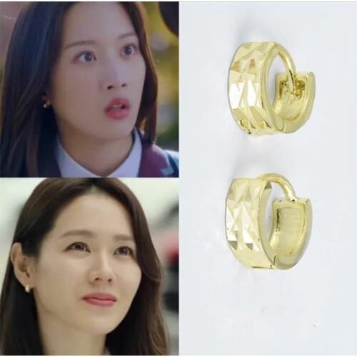 True Beauty MUN KA YOUNG Son Ye Jin piercing Earrings Korea TV drama Eardrop For Women pendientes brincos
