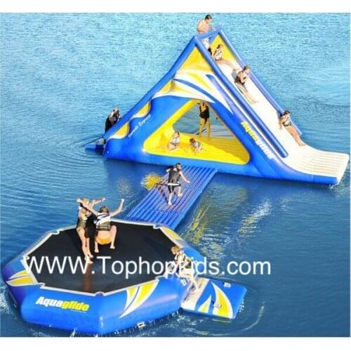 Tophop Excellent quality low price inflatable water floating playground , inflatable water floating park for sale