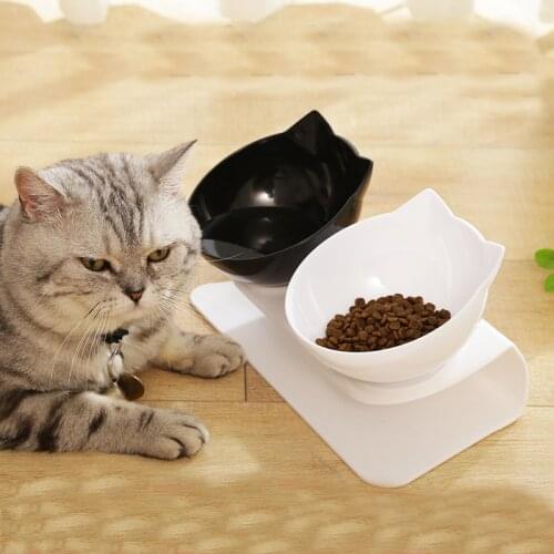 Pets Non-Slip Bowl for Cat Double Cats Bowls Dog Bowl With Stand Pet Feeder for Cats Water Food Pet Cat feeder Product Supplie