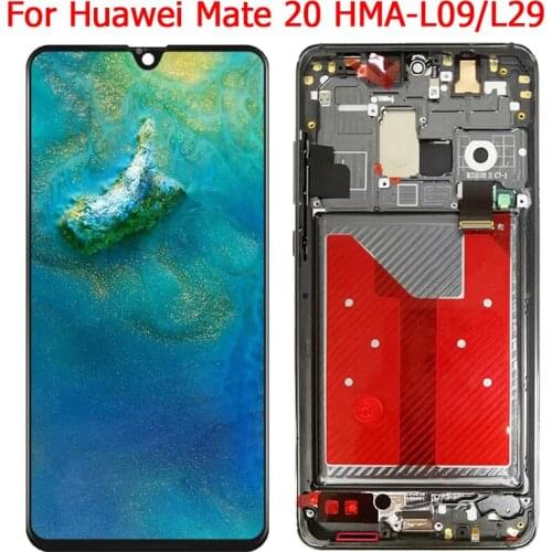 Original Mate 20 LCD For Huawei Mate 20 Display With Frame 6.53" HAM-L09 HAM-L09 LCD Touch Screen Display Digitizer Panel Parts