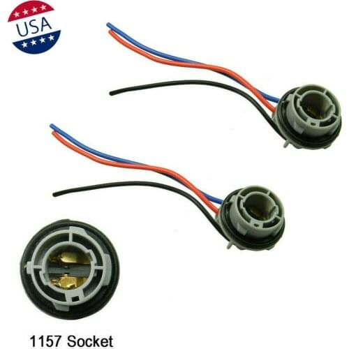 1157 2057 2357 Socket Adapter Harness Extended Wiring For Turn Signal Light Bulb