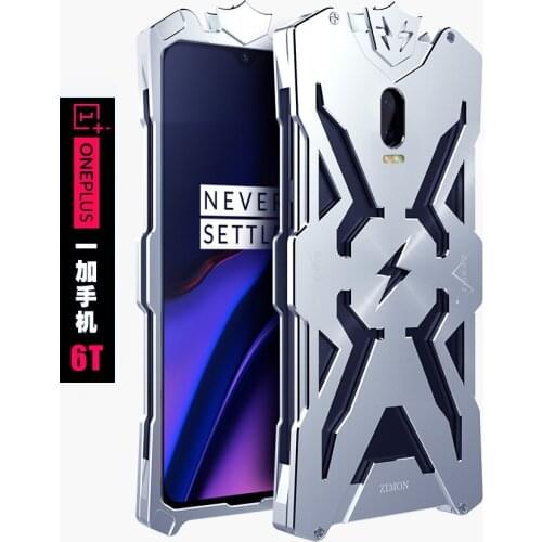 For Oneplus 6T Cases Zimon Aviation Aluminum Metal Case Strong For Oneplus 6T 6 T One + 6T 1+6T Case Cover