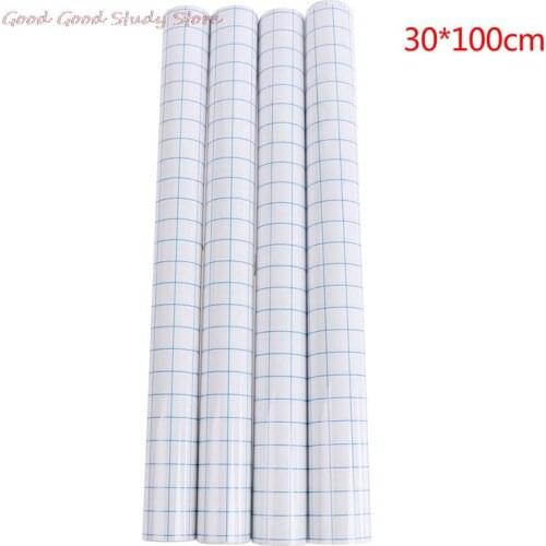 Transparent Tack Vinyl Transfer Application Paper Tape Roll For Signage Crafts 30*100cm
