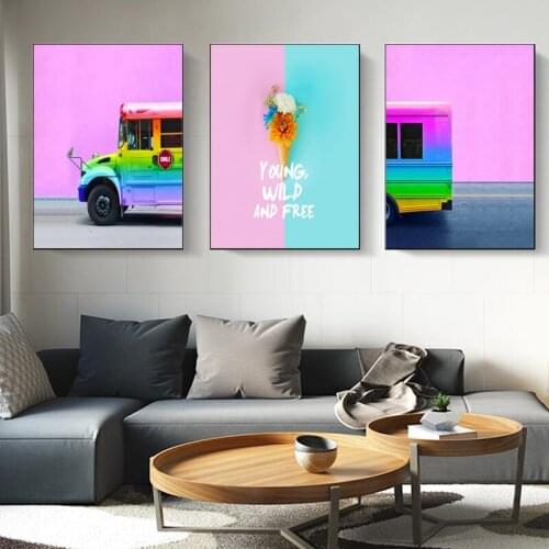 Nordic Canvas Paintings Wall Art Prints Colorful Minimalism Poster Living Room Decor Decorative Paintings On The Wall Home Decor