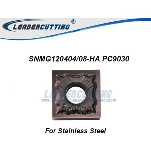 SNMG120404/SNMG120408-HM/HA/HS/GS PC9030*10pcs Turning carbide inserts.Turning blade for MSDNN/MSKNR/MSSNR,for Stainless Steel
