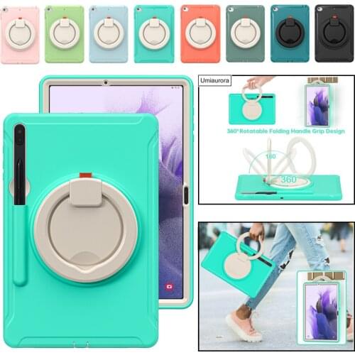 Heavy Duty Shockproof Tablet Case for Samsung Galaxy Tab S7 FE Plus 12.4 SM T975 T735 A8 A7 S6 Lite 10.4 Kids Safe Silicon Cover
