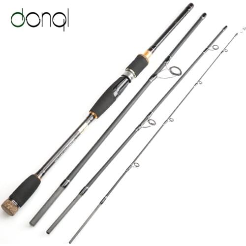 DONQL Feeder Rods Carbon Fiber Fishing Rod 2.1m 2.4m 2.7m 3.0m 4 Section Spinning Casting Travel Lure Rod Fishing Tackle
