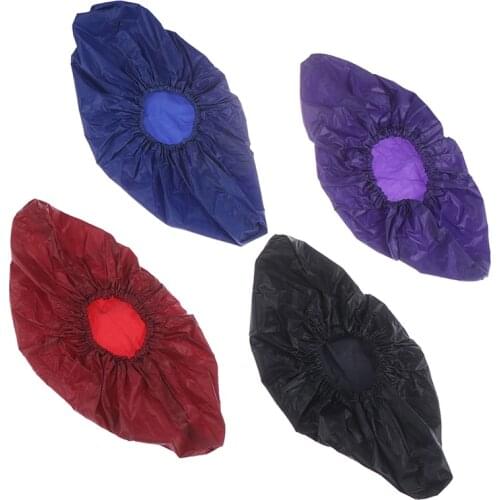 1Pair Pure Color Rubber Boots Shoe Cover Rubber Thicken Rain Reusable Elasticity Overshoes Anti-slip Bike Boot Protector Cover