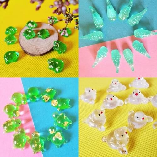 10Pcs/green frogs/doll house//miniatures/lovely cute/fairy garden gnome/moss terrarium decor/crafts/bonsai/diy supplies