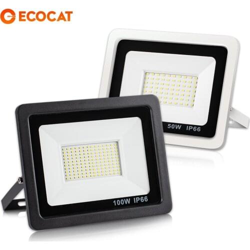 2021 New Ultra-thin 10W 20W 30W 50W 100W Led Flood Light Cool/Warm White Floodlights IP68 Outdoor Lighting For Street Square