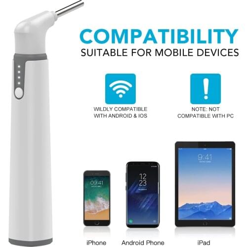 3.9mm Multifunctional WIFI Ear Cleaning Tool HD Visual Ear Spoon Earpick With Camera Pen Ear Care In-ear Cleaning Endoscope