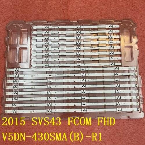 5set=40pcs LED strip for Samsung UA43J51SW UN43J5000 UN43J5200 UN43J5300 UN43J5200AG V5DN-430SMA-R1 R2 430SMB 2015 SVS43 FCOM