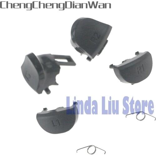 60sets/lot For PS4 Pro PS4 4.0 controller L1 R1 L2 R2 Trigger Button with Spring for JDS 040 JDM 040 Controller Repair