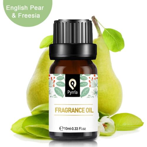 Pyrrla English Pear & Freesia Fragrance Oil 10ml Essential Oils For Aroma Oil Diffuser Humidifier Perfume Candles Purification