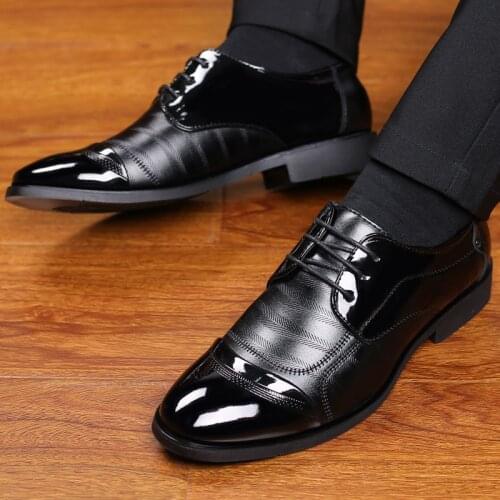 Мужские лакированные туфли CHAISHOU China At AliExpress