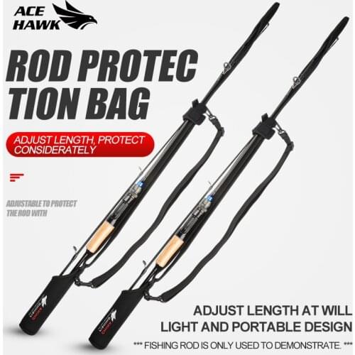 Ace Hawk Fishing Rod Carrier Street Fishing Protector Short Distance Travel Spinning Tube Baitcasting Storage Tackle