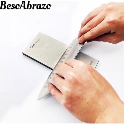 Double Side Diamond Knife Sharpening Stone Whetstone Sharpener Professional Grinder Dual Grit Grinding Kitchen Tools and Gadgets