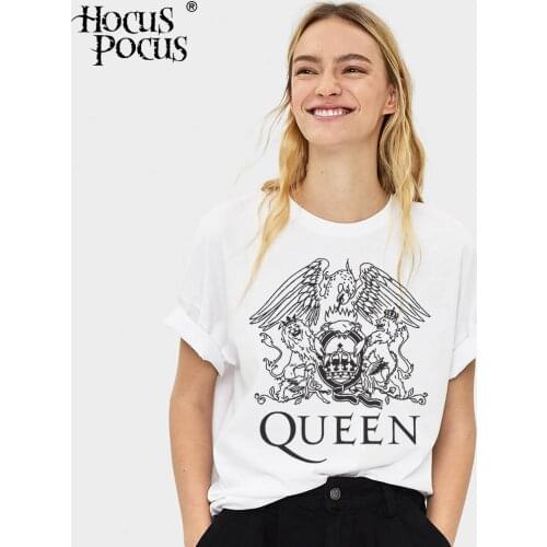 The Queen Band Rock T-Shirt Women Hip Hop Casual Tshirts Casual Harajuku Female Top Tee Shirts Streetwear