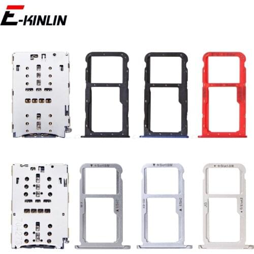 Sim Micro SD Card Socket Holder Slot Tray Reader For HuaWei Honor 7X 7S GR5 2017 Adapter Container Connector Replacement Parts