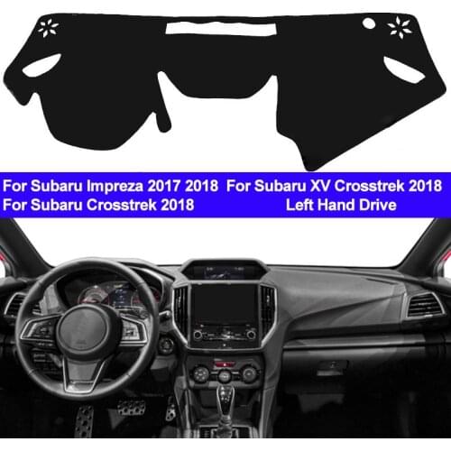TAIJS Car Dashboard Cover Dash Mat Pad Carpet Dashmat Anti-UV For Subaru Impreza 2017 2018 Subaru XV Crosstrek / Crosstrek 2018